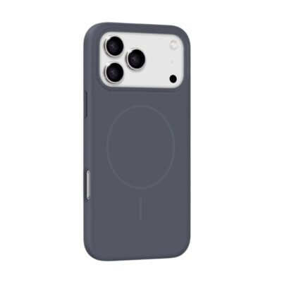 Mėlynas dėklas Apple iPhone 16 Pro X-Level Fluid Skin MagSafe su trimis kameromis ir apsauginiu kraštu