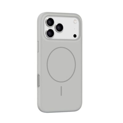 Pilkas dėklas Apple iPhone 17 X-Level Fluid Skin MagSafe su apsauga kamerai