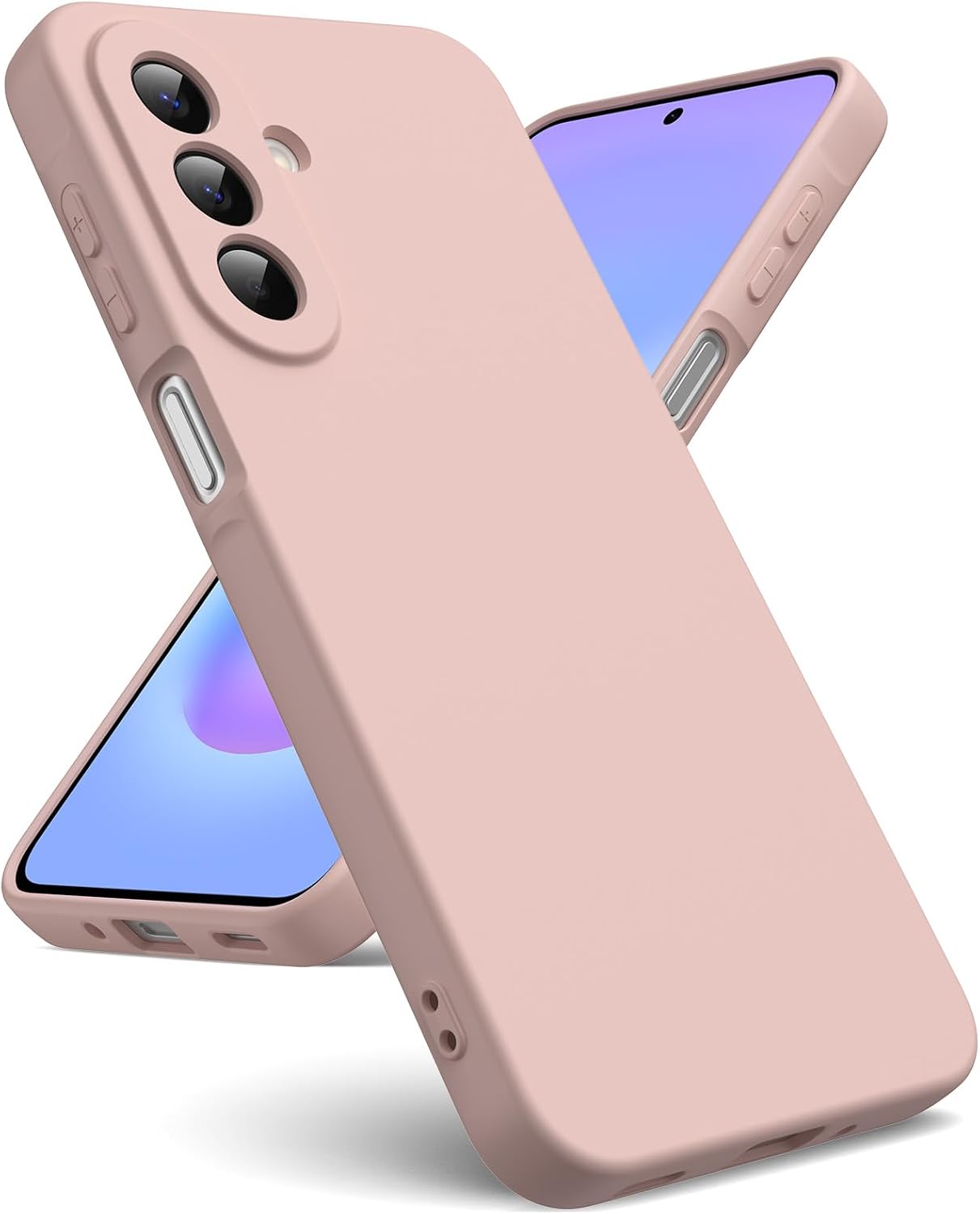 Rausvas dėklas Samsung A276 A27 5G Liquid Silicone 1.5mm Rausvas dėklas Samsung A276 A27 5G Liquid Silicone 1.5mm švelniu matinio silikono paviršiumi