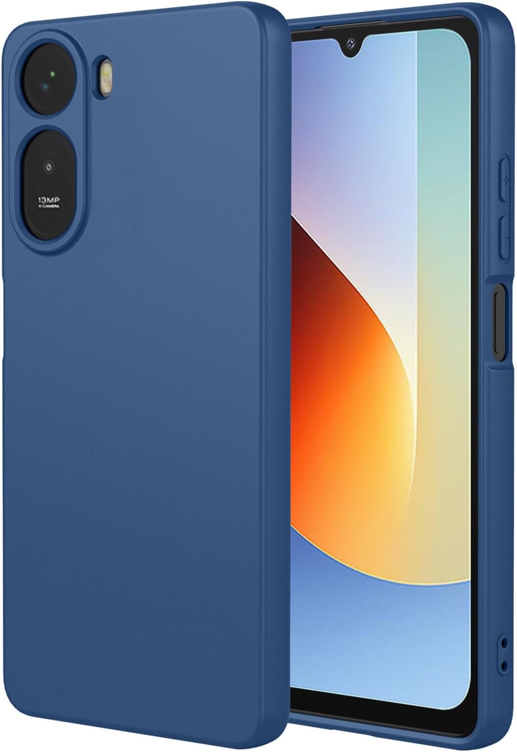 Tamsiai mėlynas dėklas Xiaomi Redmi A7 Pro 4G 5G Liquid Silicone 1.5mm Tamsiai mėlynas dėklas Xiaomi Redmi A7 Pro 4G 5G pagamintas iš skysčio silikono