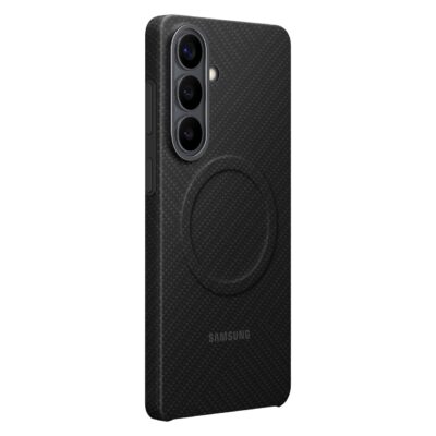 Juodas originalus dėklas Samsung Galaxy S26 Plus EF-KS947SNE Carbon su magnetine apatine dalimi