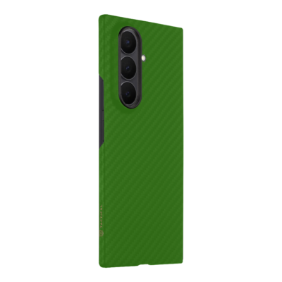 Žalias dėklas Tactical MagForce Aramid telefonui Samsung Galaxy Z Fold 7 su išorinio fotoaparato anga