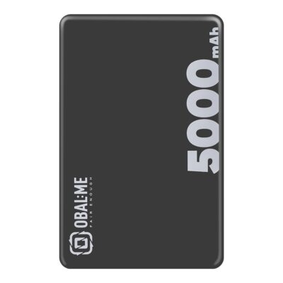 Juoda išorinė baterija OBAL ME MagNetix Powerbank su 5000mAh talpa