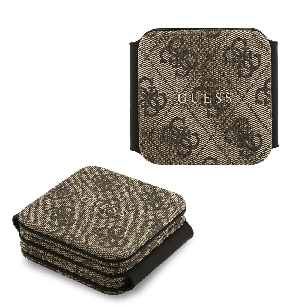 Rudas belaidis pakrovėjas "Guess PU 4G MagSafe Wireless Charger 3v1" Rudas belaidis pakrovėjas "Guess PU 4G MagSafe Wireless Charger 3v1" - Image 1