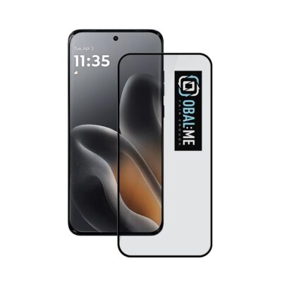 Juodas apsauginis stiklas ekrano Motorola Edge 70 Fusion OBAL ME 5D Glass Screen Protector