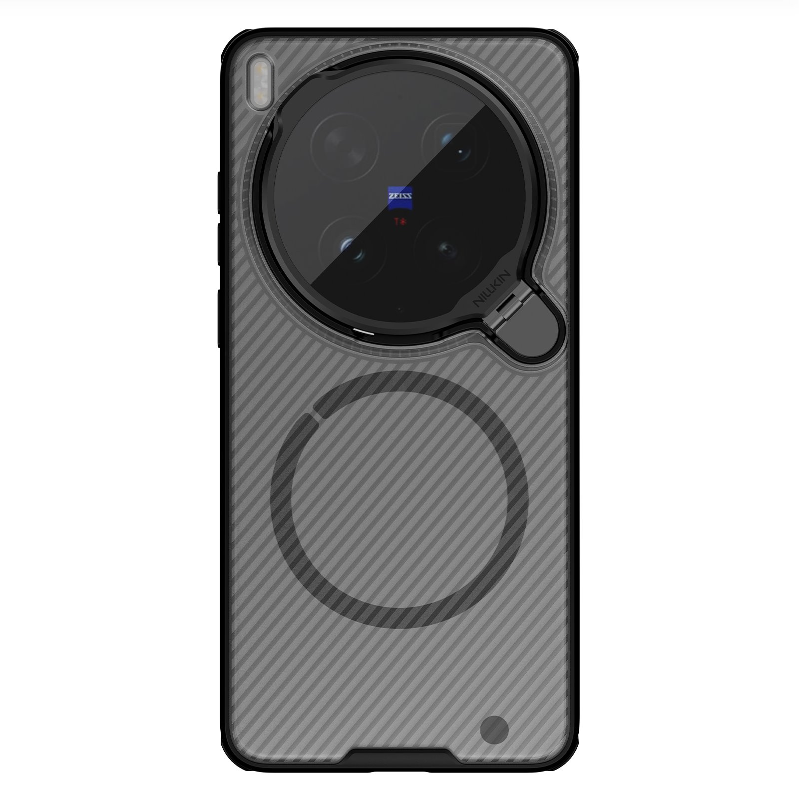 Juodas-skaidrus dėklas Nillkin CamShield Prop Magnetic telefonui Vivo X300 Ultra Juodas-skaidrus dėklas Nillkin CamShield Prop Magnetic telefonui Vivo X300 Ultra - Image 1