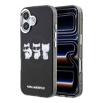 Juodas dėklas Apple Iphone 17 "Karl Lagerfeld IML Choupette Trio Watercolor MagSafe"