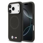 Juodas dėklas BMW M FW Metal Logo MagSafe telefonui Apple iPhone 17 Pro Max