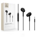Juodos laidinės ausinės "TECH-PROTECT ULTRABOOST MINI JACK EARPHONE CORE G3"