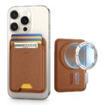 Ruda magnetinė piniginė "ESR CLASSIC RFID MAGNETIC WALLET MAGSAFE"