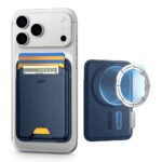 Tamsiai mėlyna magnetinė piniginė "ESR CLASSIC RFID MAGNETIC WALLET MAGSAFE"