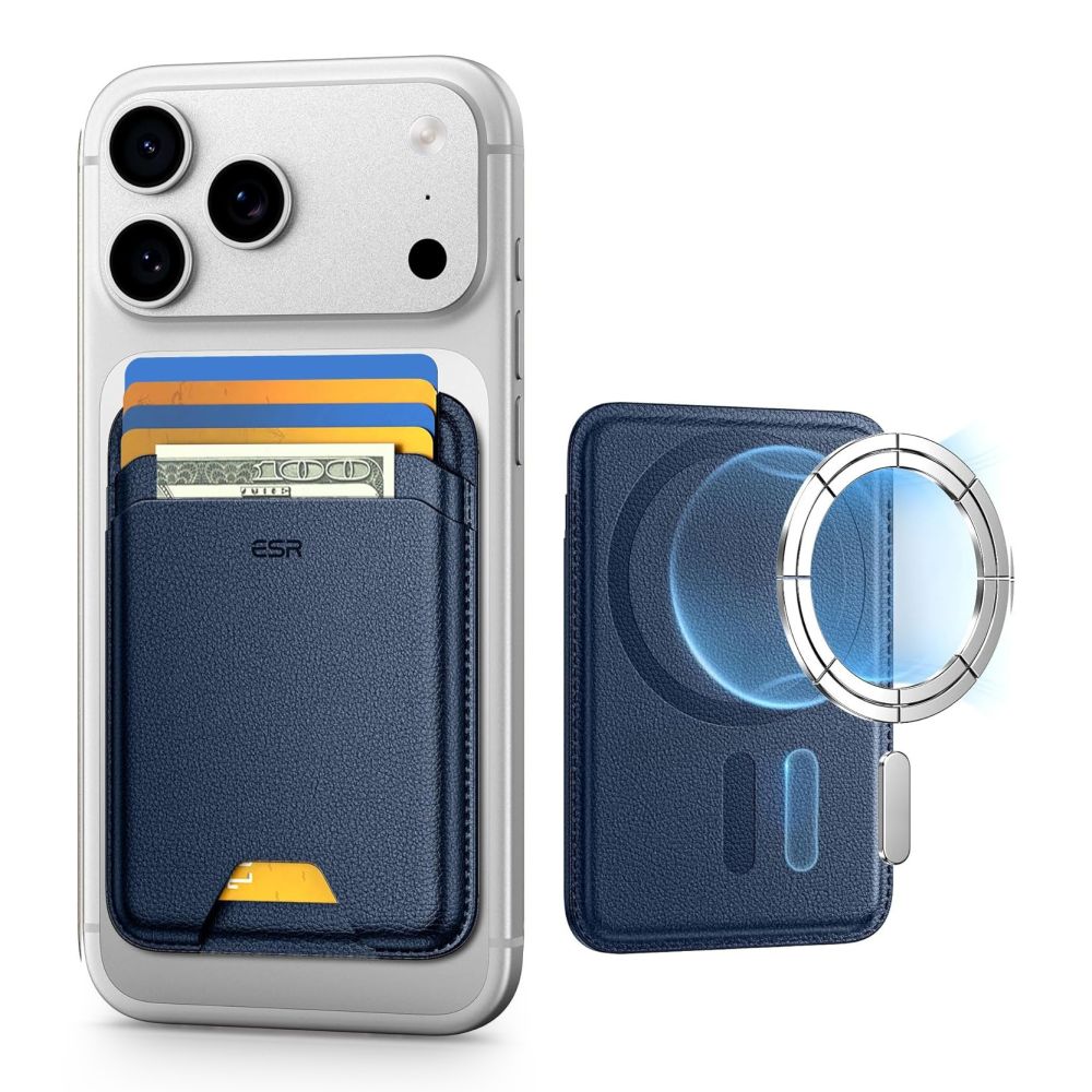 Tamsiai mėlyna magnetinė piniginė "ESR CLASSIC RFID MAGNETIC WALLET MAGSAFE" Tamsiai mėlyna magnetinė piniginė "ESR CLASSIC RFID MAGNETIC WALLET MAGSAFE" - Image 1