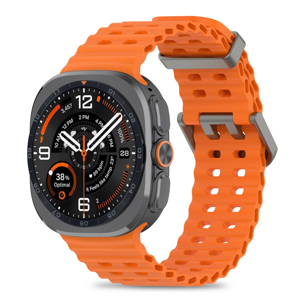 Oranžinė apyrankė Samsung Galaxy Watch Ultra 1 / 2 2024-2026 (47mm) "Tech-Protect Iconband Pro" Oranžinė apyrankė Samsung Galaxy Watch Ultra 1 / 2 2024-2026 (47mm)