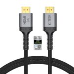 Juodas kabelis TECH-PROTECT ULTRABOOST CABLE HDMI 2.1 4K 120HZ su auksuotomis jungtimis