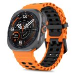 Oranžinė-juoda apyrankė Samsung Galaxy Watch Ultra 1 / 2 2024-2026 (47mm) "Tech-Protect Iconband Pro"