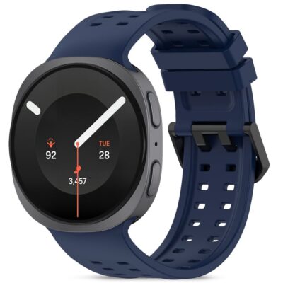 Tamsiai mėlyna silikoninė apyrankė SAMSUNG GALAXY WATCH 8 / 9 / CLASSIC (40 / 44 / 46 MM)