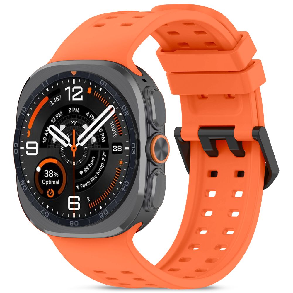 Oranžinė silikoninė apyrankė SAMSUNG GALAXY WATCH ULTRA 1 / 2 2024-2026 (47 MM) "Tech-Protect Silicone Air" Oranžinė silikoninė apyrankė SAMSUNG GALAXY WATCH ULTRA 1 / 2 2024-2026 (47 MM) "Tech-Protect Silicone Air" - Image 1