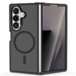Juodas matinis dėklas Samsung Galaxy Z Fold 7 arba 8 Ultra su kamera ir magsafe žymekliu