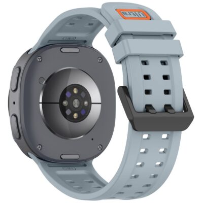 Pilka silikoninė apyrankė SAMSUNG GALAXY WATCH 8 / 9 / CLASSIC (40 / 44 / 46 MM) – nuotrauka 2