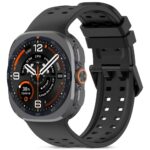 Juoda silikoninė apyrankė  SAMSUNG GALAXY WATCH ULTRA 1 / 2 2024-2026 (47 MM) "Tech-Protect Silicone Air"
