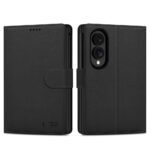 Juodas atverčiamas dėklas Samsung Galaxy Z Fold 8 "Tech-Protect Wallet"
