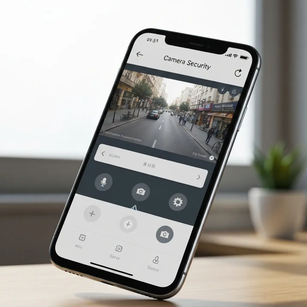 Programinės įrangos sąsaja telefono kameros saugumui valdyti