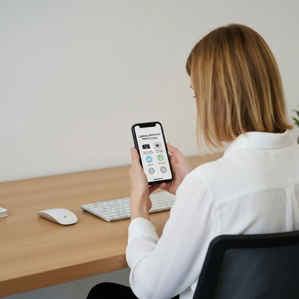 Telefono kameros apsaugos patarimai ekrane šalia telefono