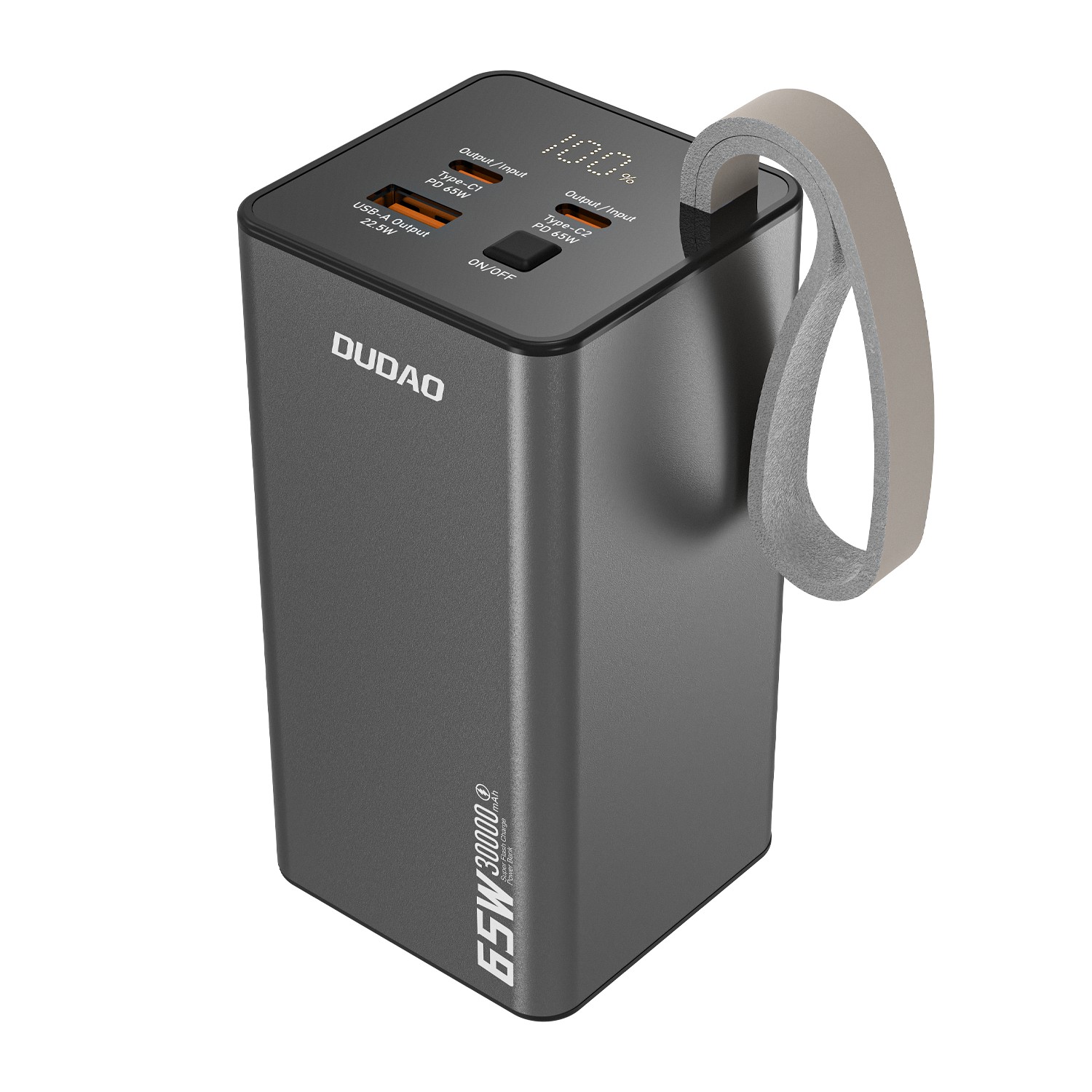 juoda-isorine-baterija-power-bank-dudao-k65-65w-30000mah Juoda išorinė baterija Power Bank Dudao K65+ 65W 30000mAh - Image 1
