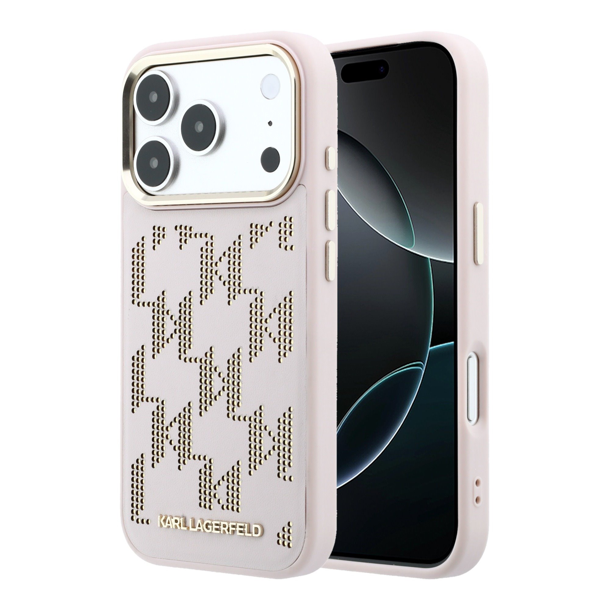 Rausvas originalus dėklas Karl Lagerfeld PU Perforated Monogram MagSafe telefonui Apple Iphone 17 Pro Rausvas originalus dėklas Karl Lagerfeld PU Perforated Monogram MagSafe telefonui Apple Iphone 17 Pro - Image 1