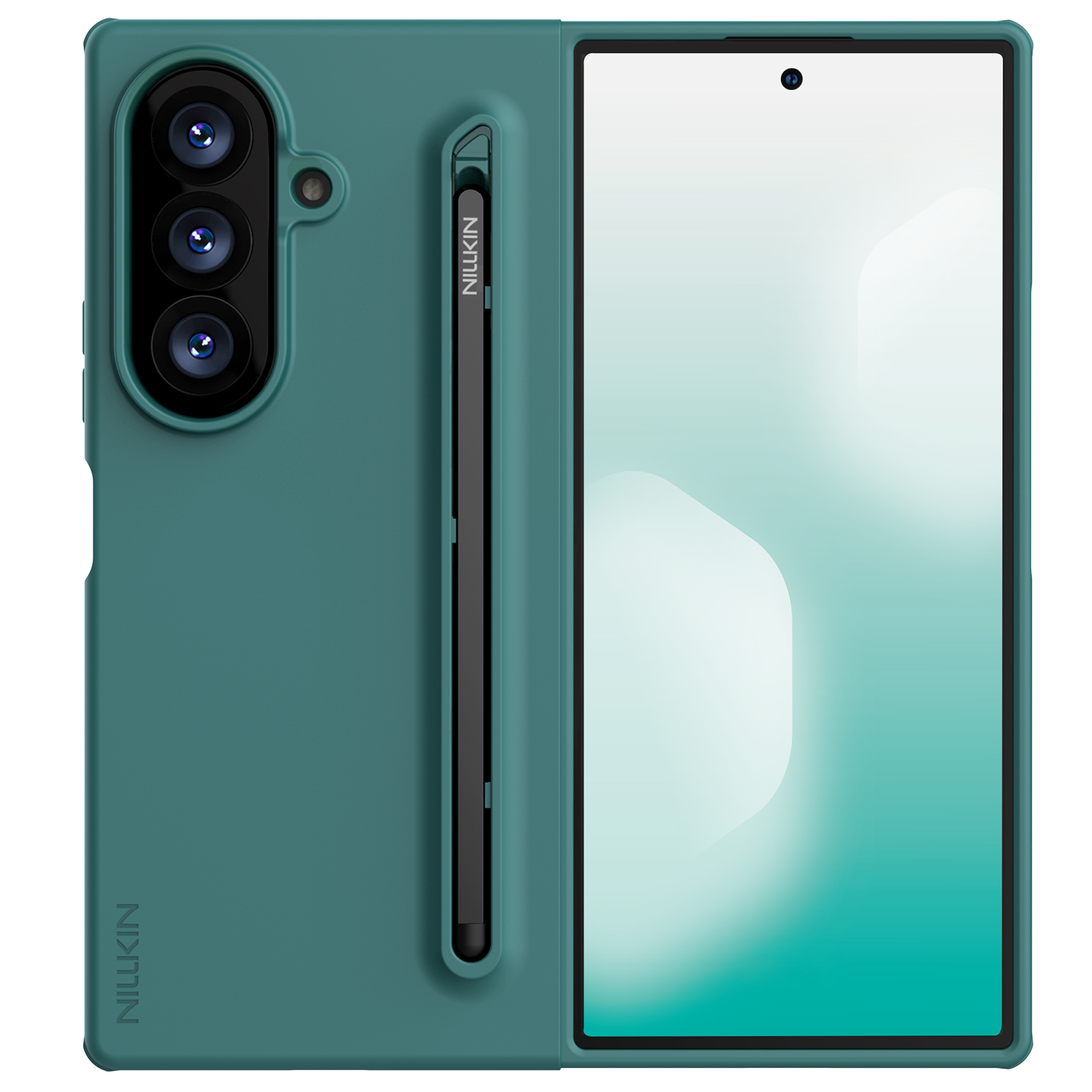 Žalias dėklas telefonui Samsung Galaxy Z Fold 8 Ultra "Nillkin Flex Pure Fold Pen Slot" Žalias dėklas Samsung Galaxy Z Fold 8 Ultra