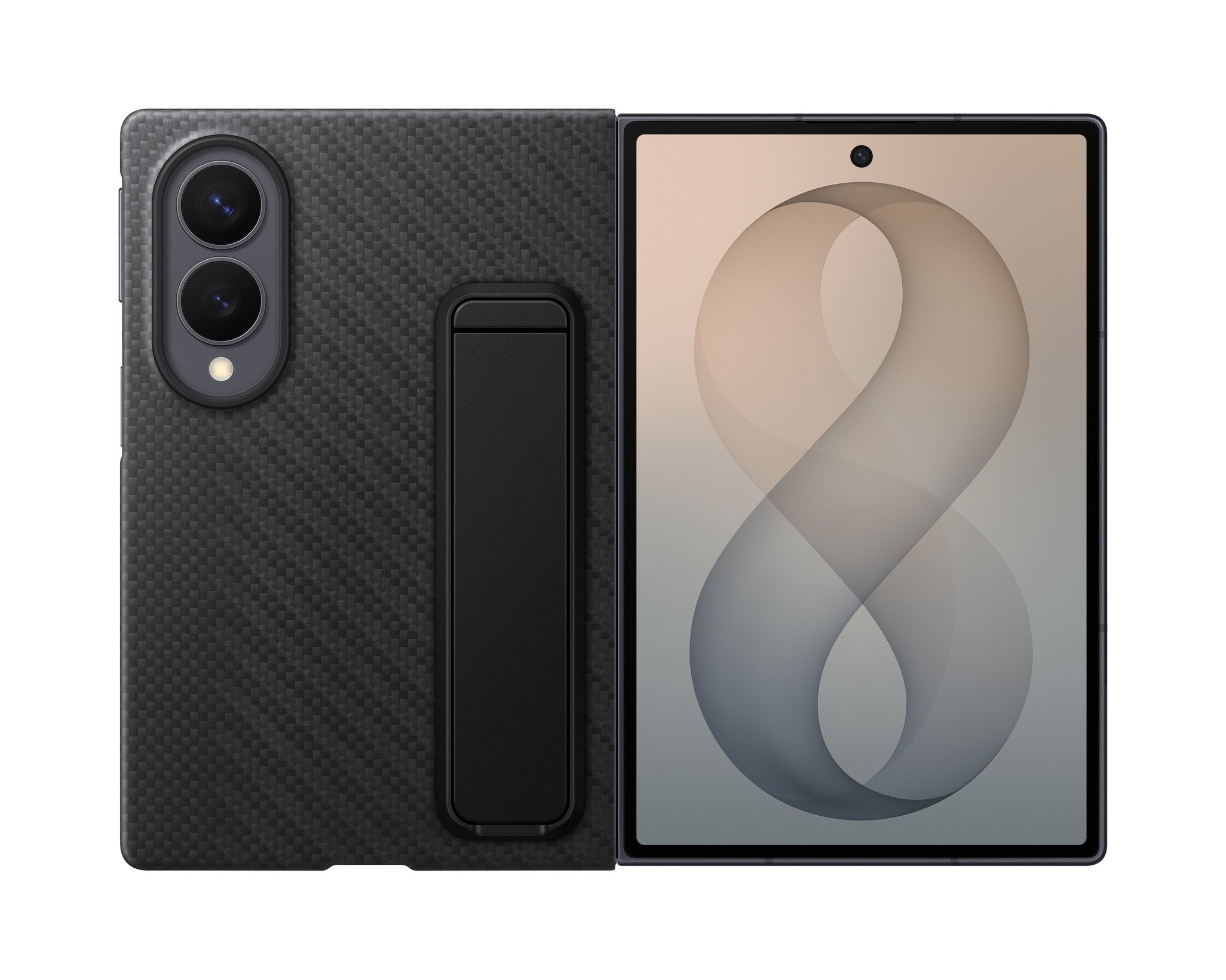 Juodas originalus dėklas Samsung Galaxy Z Fold 8 "EF-XF971SBE Carbon" Juodas originalus dėklas Samsung Galaxy Z Fold 8 "EF-XF971SBE Carbon" - Image 1