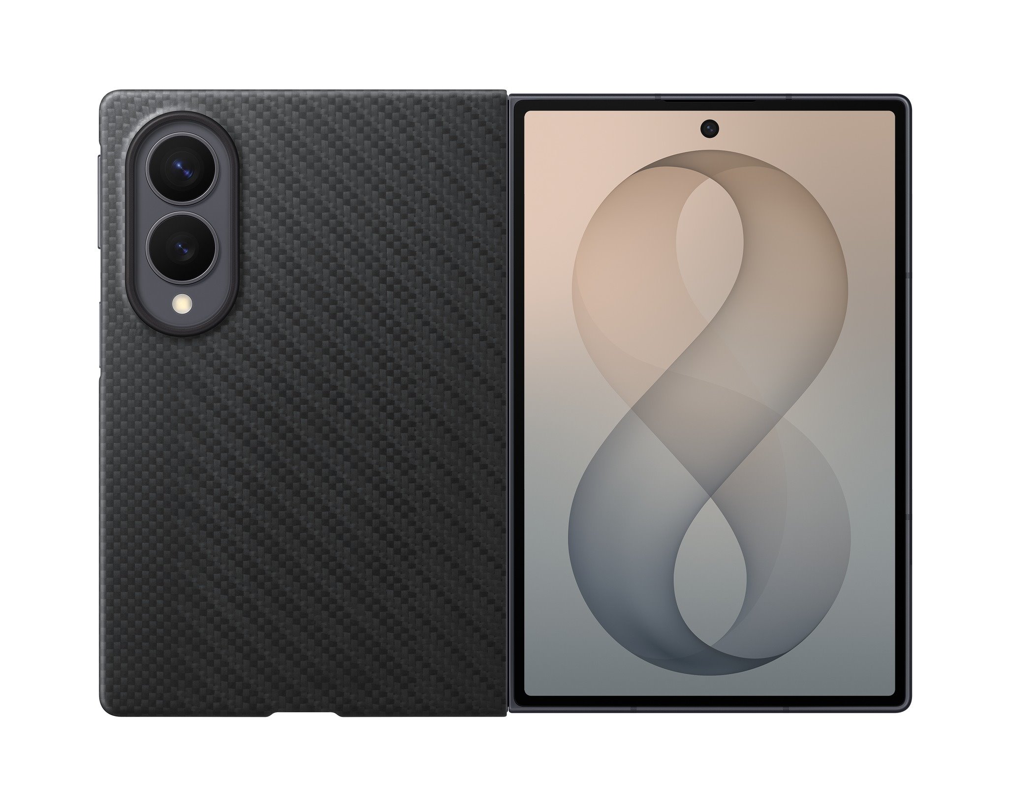 Juodas originalus dėklas Samsung Galaxy Z Fold 8 "EF-KF971SBE Carbon Magnet" Juodas originalus dėklas Samsung Galaxy Z Fold 8 "EF-KF971SBE Carbon Magnet" - Image 1