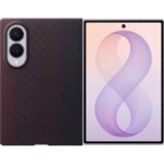 Raudonas originalus dėklas Samsung Galaxy Z Fold 8 "EF-KF971SRE Carbon Magnet"