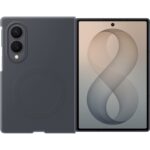 Juodas originalus dėklas EF-EF971CBE Silicone Magnetic Cover telefonui Samsung Galaxy Z Fold 8