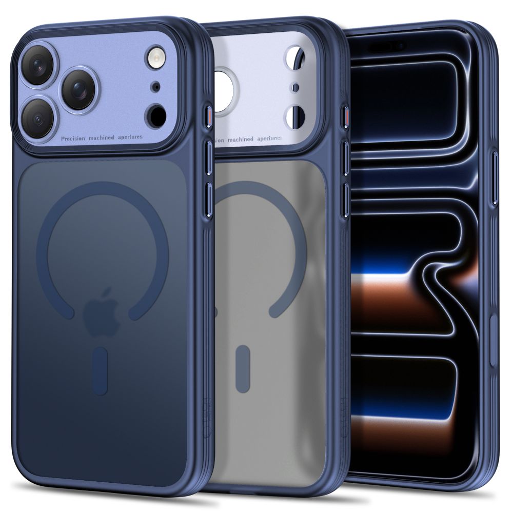 Tamsiai mėlynas dėklas Apple Iphone 17 Pro Max / 18 Pro Max "Tech-Protect Magprime Magsafe CC" Tamsiai mėlynas dėklas Iphone 17 Pro Max / 18 Pro Max