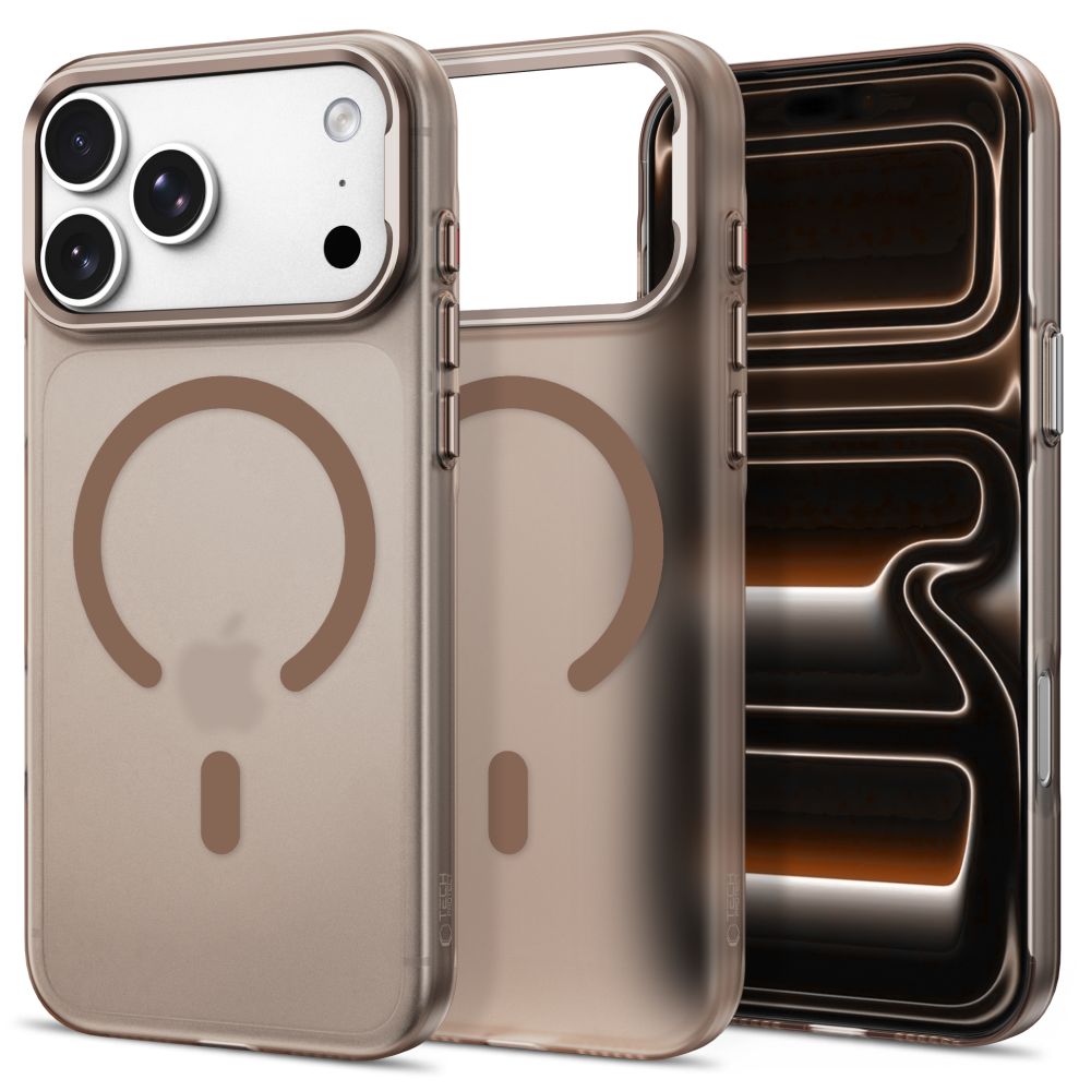 Desert auksinis matinis dėklas Apple Iphone 17 Pro Max / 18 Pro Max "Tech-Protect Magzero Magsafe" Desert auksinis matinis dėklas Iphone 17 Pro Max / 18 Pro Max