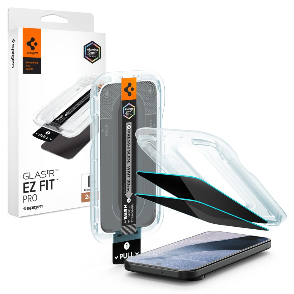 Privatumo apsauginis stikliukas Google Pixel 9 Pro XL / 10 Pro XL / 11 Pro XL "SPIGEN GLAS.TR "EZ FIT PRO AC” HD 2-Pack" Privatumo apsauginis stikliukas Google Pixel 9 Pro XL / 10 Pro XL / 11 Pro XL "SPIGEN GLAS.TR "EZ FIT PRO AC” HD 2-Pack" - Image 1