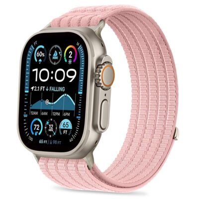 Rausva apyrankė APPLE WATCH 8 / 9 / 10 / 11 / 12 / SE / ULTRA (44 / 45 / 46 / 49 MM)