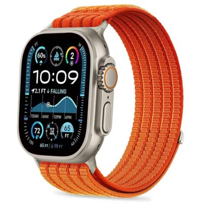Oranžinė apyrankė APPLE WATCH 8 / 9 / 10 / 11 / 12 / SE / ULTRA (44 / 45 / 46 / 49 MM)