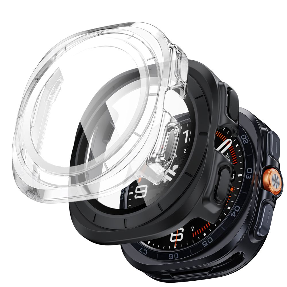 Juodas matinis ir skaidrus dėklas SAMSUNG GALAXY WATCH ULTRA 2 2026 (47 MM) "Tech-Protect Defense 2-Pack" Juodas matinis ir skaidrus dėklas SAMSUNG GALAXY WATCH ULTRA 2 2026 (47 MM) "Tech-Protect Defense 2-Pack" - Image 1