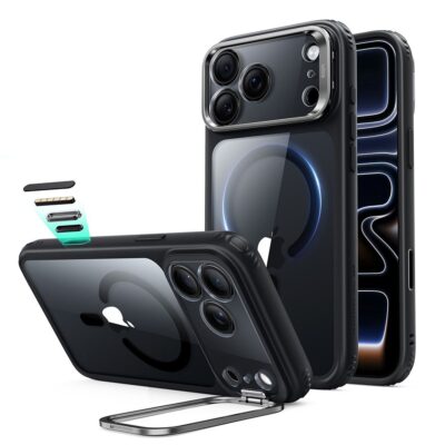 Skaidrus-juodas dėklas Iphone 17 Pro / 18 Pro