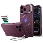 Tamsiai bordo dėklas Iphone 17 Pro Max / 18 Pro Max