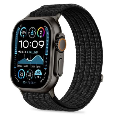 Juoda apyrankė APPLE WATCH 8 / 9 / 10 / 11 / 12 / SE / ULTRA (44 / 45 / 46 / 49 MM)