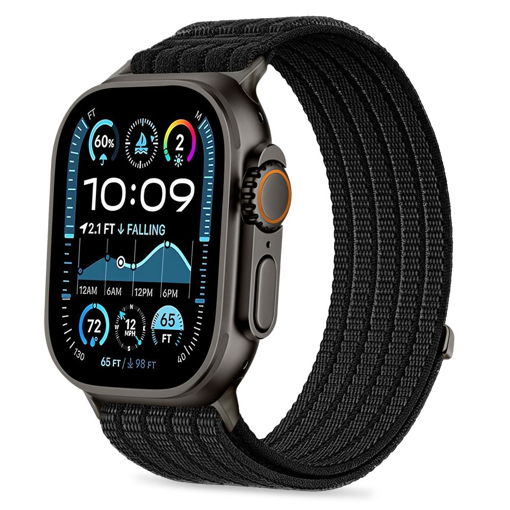 Juoda apyrankė APPLE WATCH 8 / 9 / 10 / 11 / SE / ULTRA (44 / 45 / 46 / 49 MM) "Tech-Protect Nylon Sport" Juoda apyrankė APPLE WATCH 8 / 9 / 10 / 11 / SE / ULTRA (44 / 45 / 46 / 49 MM) "Tech-Protect Nylon Sport" - Image 1