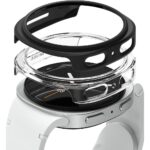 Skaidrus ir juodas matinis dėklas Samsung Watch 8 / 9 (40mm) "Ringke Slim 2-Pack"