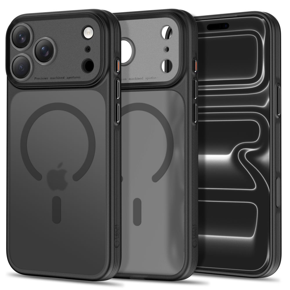 Juodas dėklas Apple Iphone 17 Pro / 18 Pro "Tech-Protect Magprime Magsafe CC" Juodas dėklas Iphone 17 Pro / 18 Pro