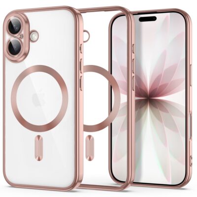 Rausvas dėklas Iphone 17