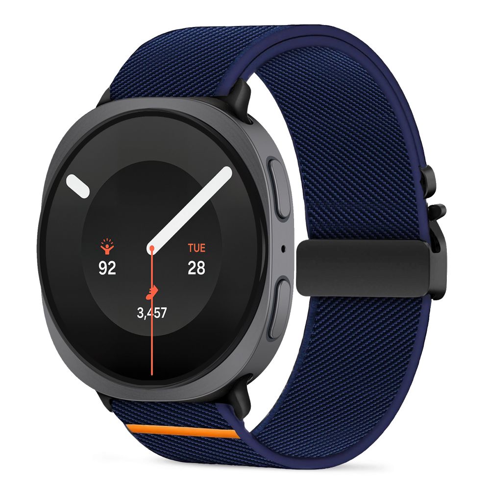 Tamsiai mėlyna apyrankė SAMSUNG GALAXY WATCH 8 / 9 / CLASSIC (40 / 44 / 46 MM) "Tech-Protect Nylon Clasp" Tamsiai mėlyna apyrankė SAMSUNG GALAXY WATCH 8 / 9 / CLASSIC (40 / 44 / 46 MM) "Tech-Protect Nylon Clasp" - Image 1