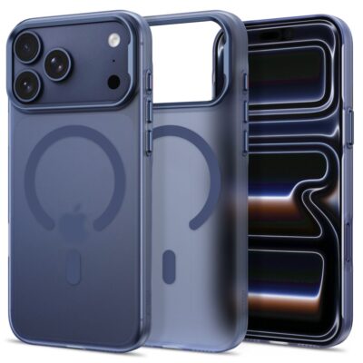 Tamsiai mėlynas matinis dėklas Iphone 17 Pro / 18 Pro