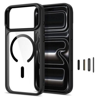Juodas-skaidrus dėklas Iphone 17 Pro / 18 Pro – nuotrauka 2